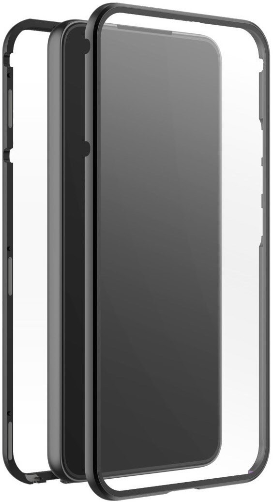 Bild von Black Rock - Hülle 360 Grad Glass Case Passend für Samsung Galaxy S22 5G I Handyhülle, Magnet Verschluss, Durchsichtig, Cover (Transparent mit schwarzem Rahmen)