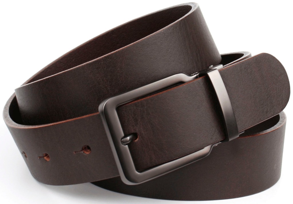 Bild von Anthoni Crown Ledergürtel, 3,5 cm breiter Casual-Vollledergürtel