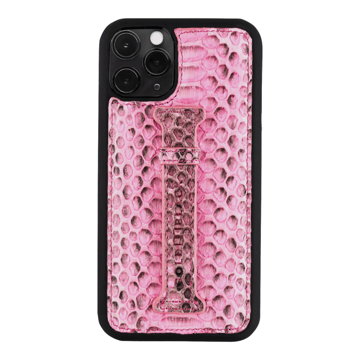 Bild von iPHONE 11 PRO LEDERHÜLLE MIT FINGERSCHLAUFE PYTHON PINK