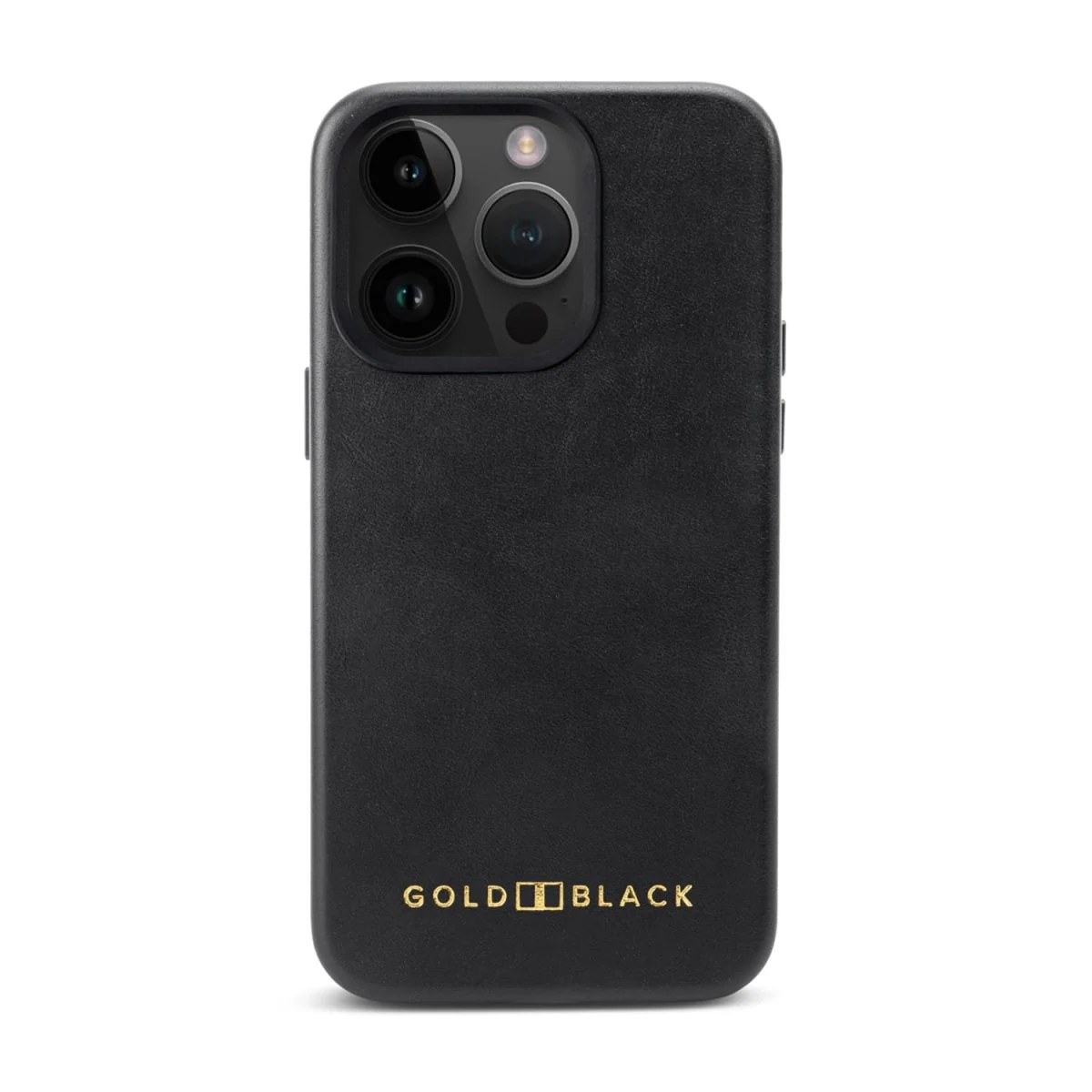 Bild von iPhone 15 Pro Lederhülle Luxe schwarz mit MagSafe