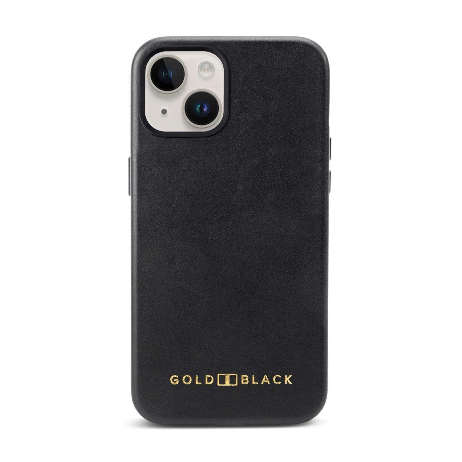 Bild von iPhone 15 Lederhülle Luxe schwarz mit MagSafe