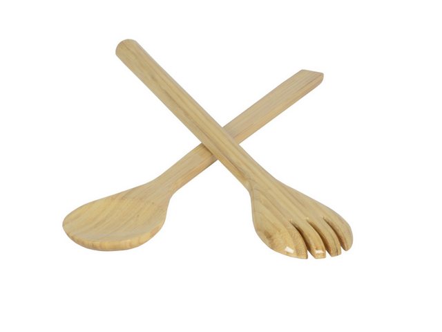 Bild von albert l. (punkt) Besteck-Set Bambus Salatbesteck maxi natur 2tlg, Bambus, Salatbesteck 37,5