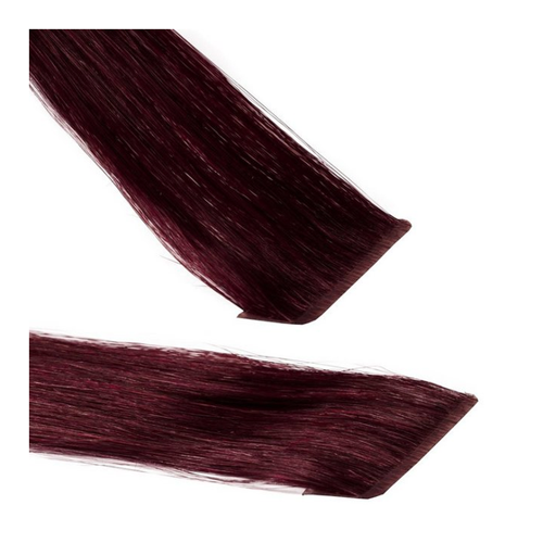 Bild von hair2heart Echthaar-Extension Invisible Tape Extensions - Premium #55/66 Hellbraun Violett 50cm