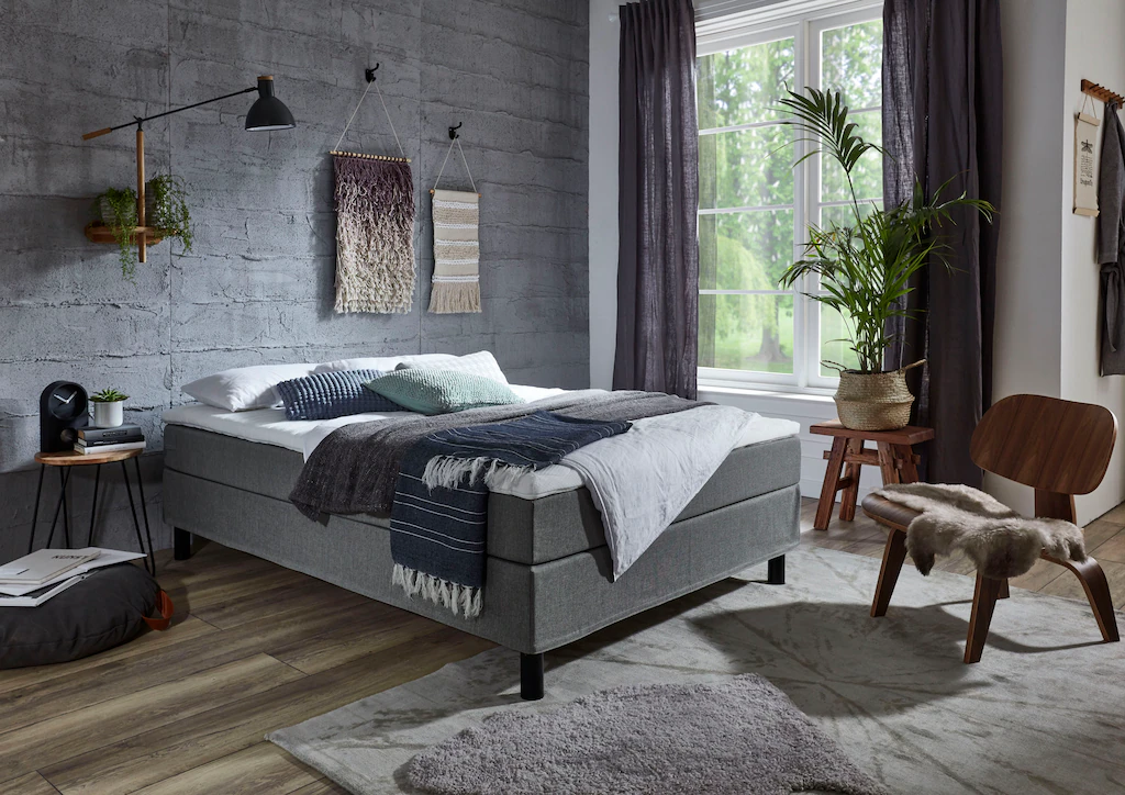 Bild von ATLANTIC home collection Boxbett "Happy", ohne Kopfteil, mit Topper, wahlweise mit oder ohne Bettwaren