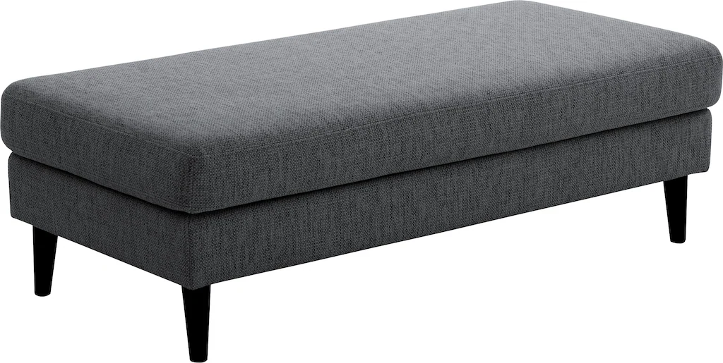 Bild von ATLANTIC home collection Hocker "Rekvik", XXL-Hocker, mit Massivholzfüßen, passend zur Rekvik-Serie