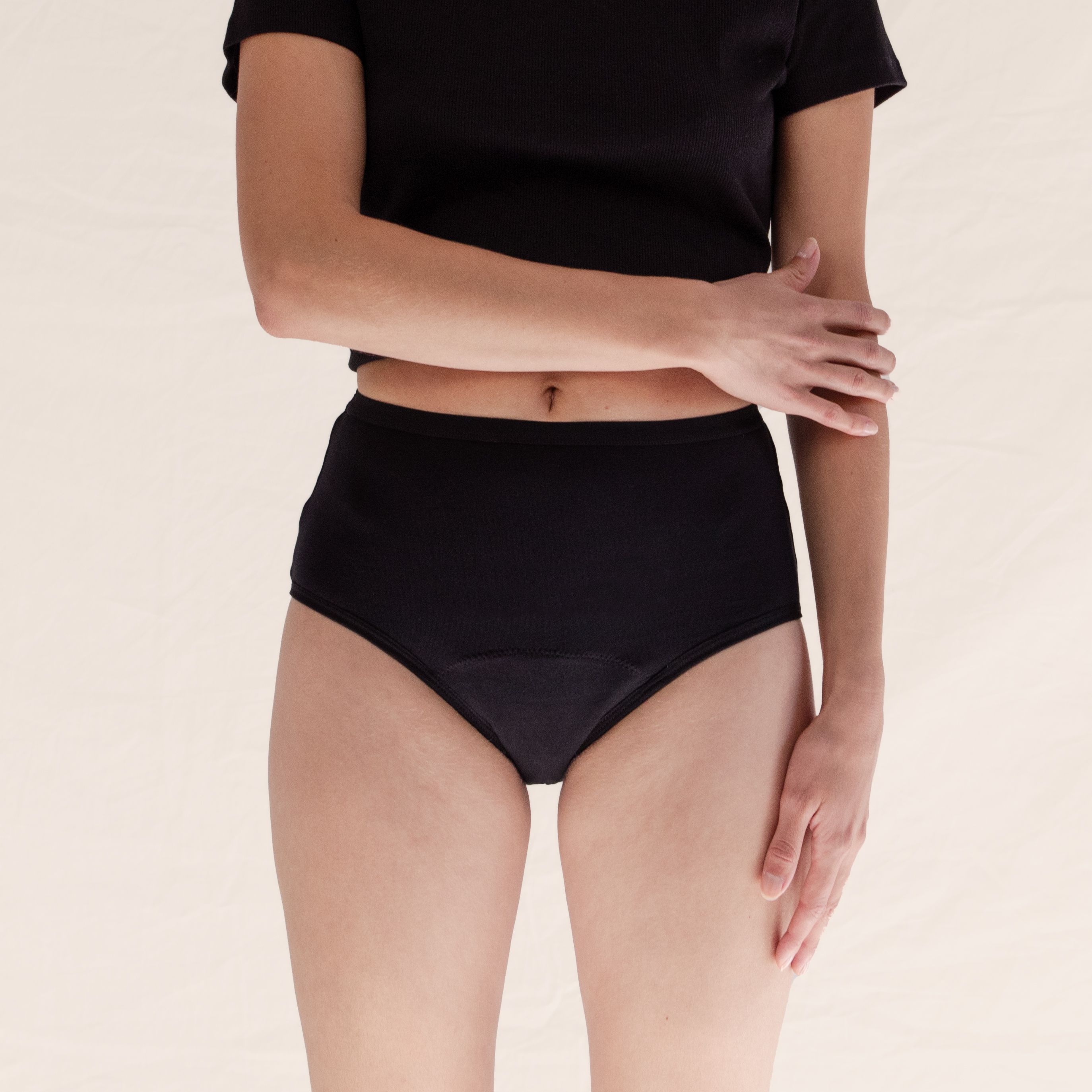 Bild von MYLILY Periodenunterwäsche - High Waist Schwarz M ohne Biozide
