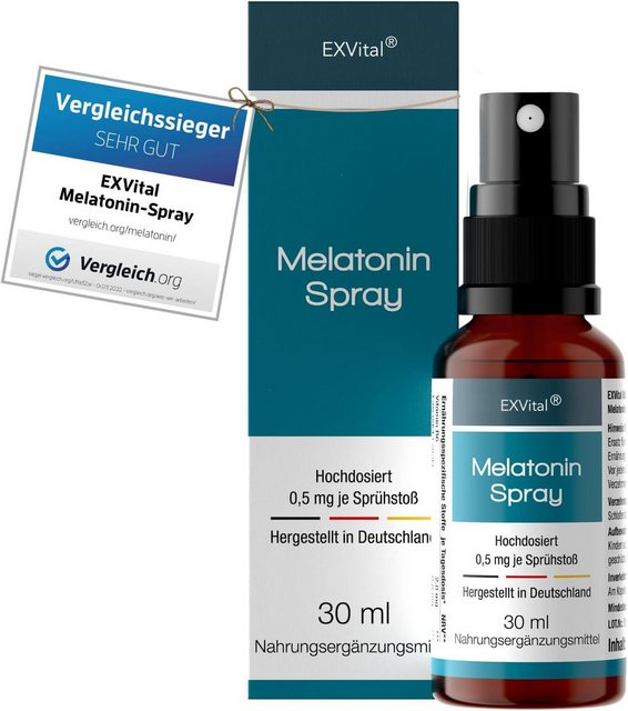 Bild von EXVital® Melatonin Schlafspray mit Lavendel- Extrakt und Vitamin B6, Sprühflasche