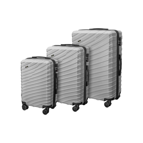 Bild von Valis Kofferset - 3-teiliges Premium Reisekoffer-Set mit Zahlenschloss in Silber