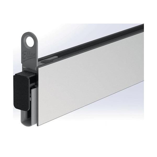Bild von Ellen Türdichtung Matic Soundproof Slim 1 stg.L.708mm B.10mm Silik.blk silber