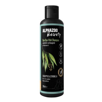 Bild von alphazoo ByeByeVloh Anti Floh-Shampoo 200 ml I Natürliches Flohmittel Katzen, Hunde & Pferde I Mit Sofortwirkung I Langzeit Flohschutz, gegen Juckreiz