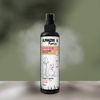 Bild von alphazoo ByeByeVloh Anti Floh-Spray 200 ml I Natürliches Flohmittel Katzen, Hunde & Pferde I Mit Sofortwirkung I Langzeit Flohschutz, gegen Juckreiz