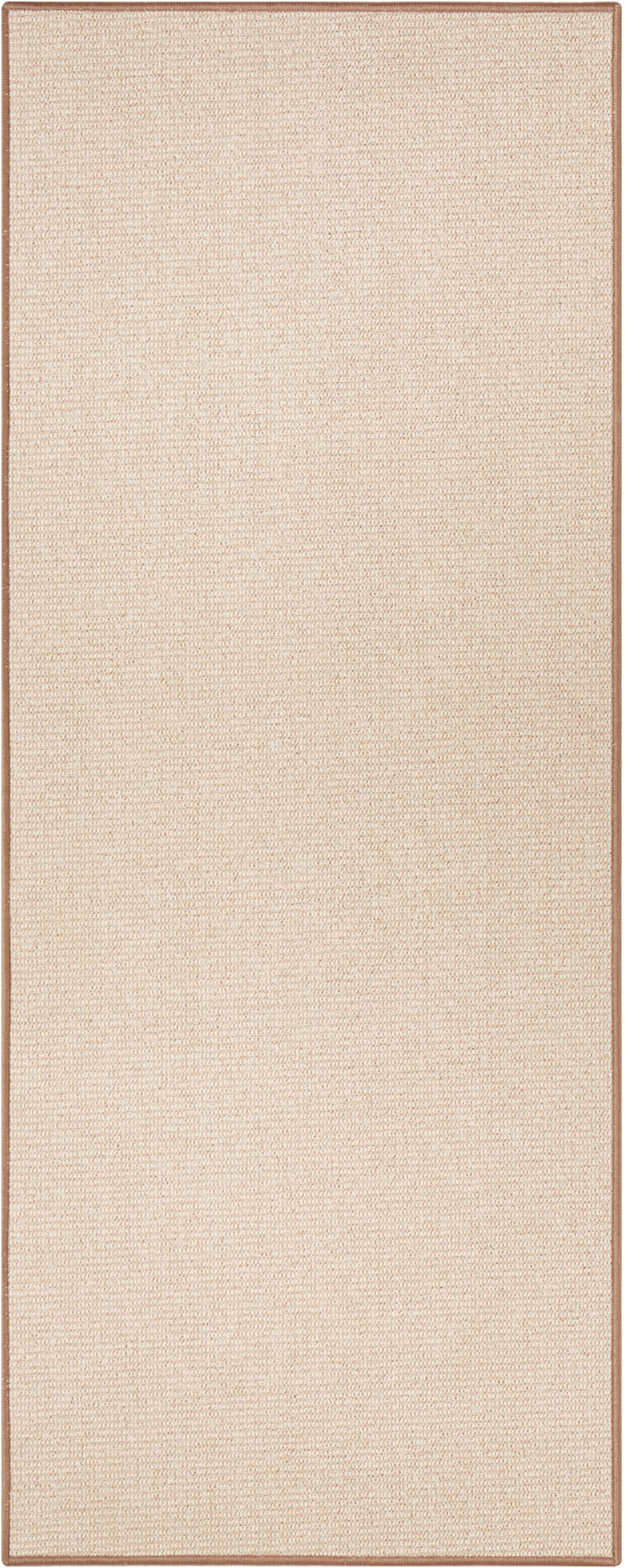 Bild von BT Carpet Bouclé Läufer – Küchenläufer rutschfest Teppichläufer Flachgewebe Kurzflor Teppich Küchenteppich für Flur, Küche, Wohnzimmer, Badezimmer, Bad – Beige, 67x150cm