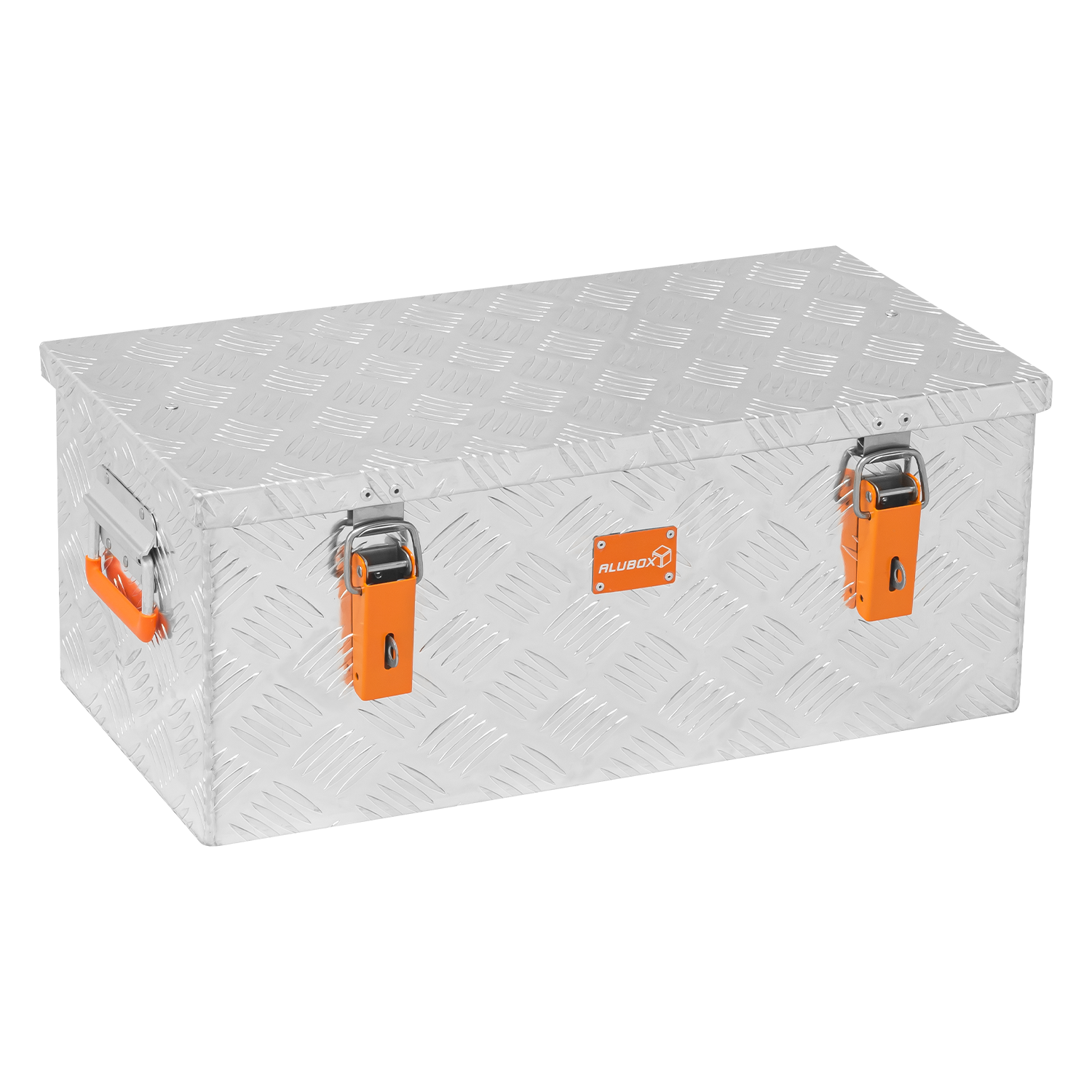 Bild von 45 Liter - Extra leichte ALUBOX Riffelblechbox Transportkiste 1,5mm Alu Stärke - 4,8 kg 45 Liter - Werkzeug Transportbox - Baustellen Box