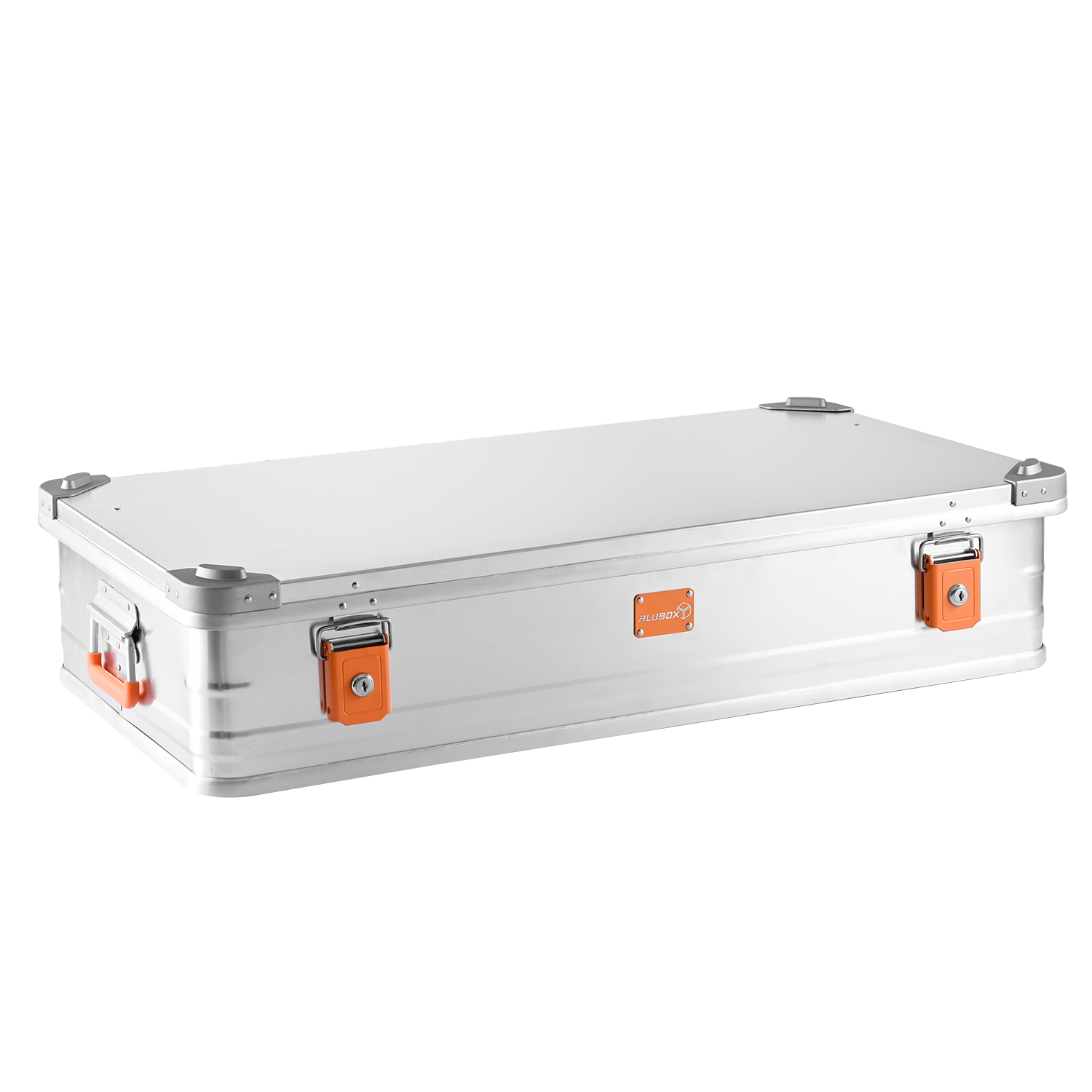 Bild von ALUBOX Aufbewahrungsbox Transportbox Alukiste 67 Liter inklusive Schlösser (stapelbar auf E141), Druckguss Stapelecken