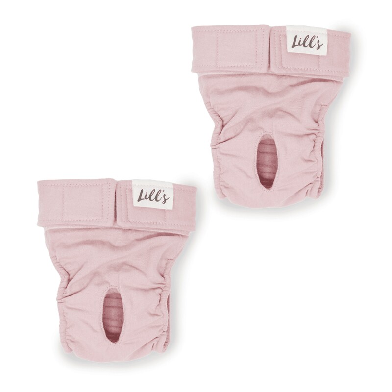 Bild von Lills 2er Pack Läufigkeitshöschen aus Bio-Baumwolle "Lou" pink XS