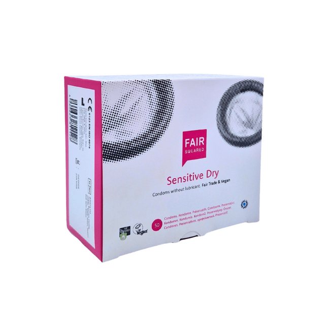 Bild von Fair Squared Kondome Vegane Kondome Sensitive Dry 50er Verpackung, vegan