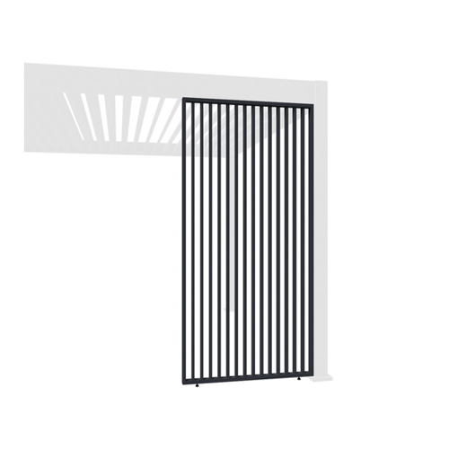 Bild von Weide Vertikale Lamellenwand für die Pergola – Aluminium Sichtschutz