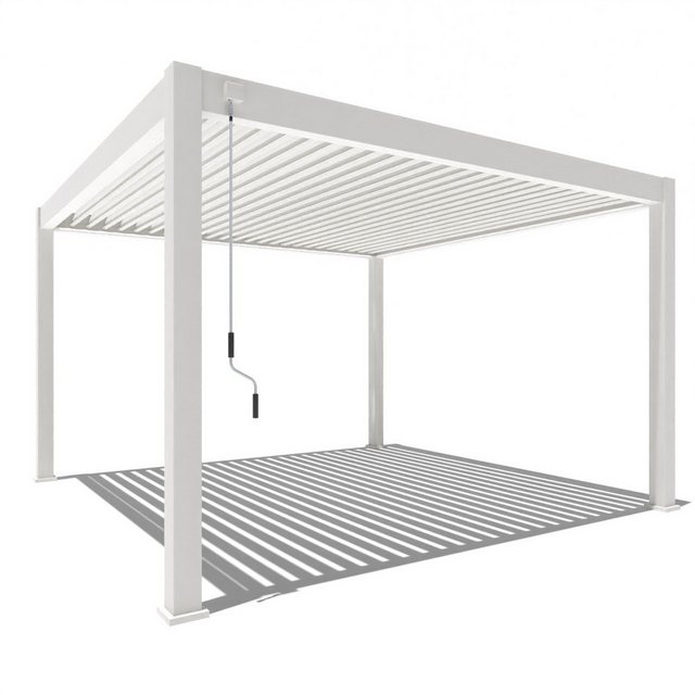 Bild von Weide Deluxe Plus Aluminium Pavillon 4 x 4 M Weiß Pergola Freistehend