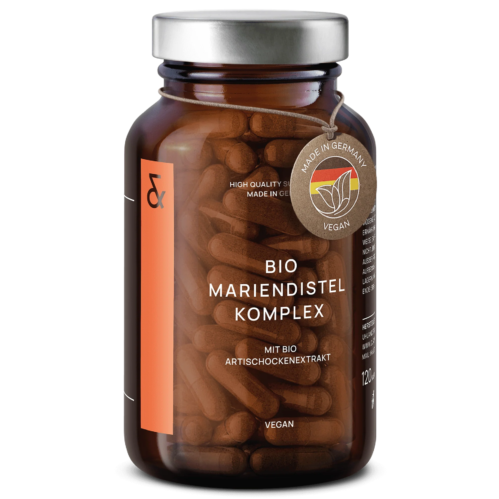 Bild von Bio Mariendistel Kapseln hochdosiert mit Artischockenextrakt | Mit Silymarin & Bitterstoffen | 120 Mariendistelkapseln = 60 Tage reich an Flavonoiden