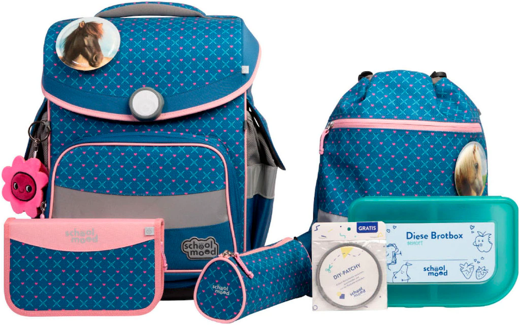 Bild von SCHOOL-MOOD® Schulranzen »Timeless Pro«, retroreflektierende Flächen