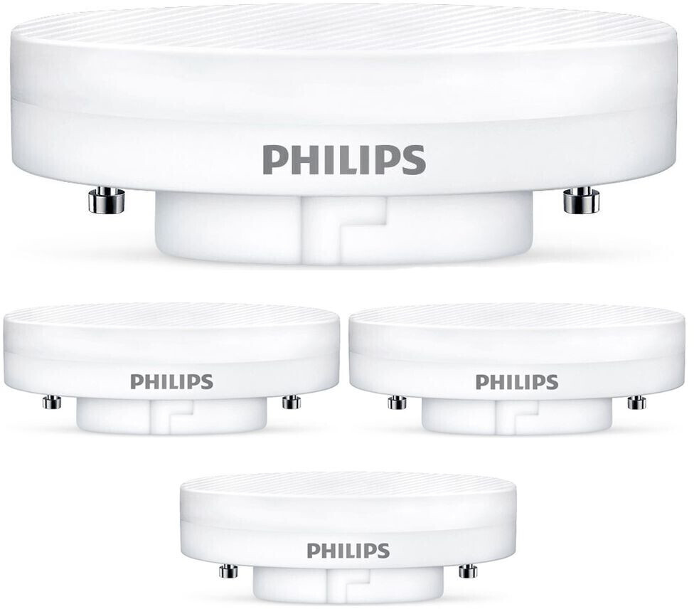 Bild von Philips LED Lampe, GX53, warmweiß, 500 Lumen, nicht dimmbar, 4er Pack weiß
