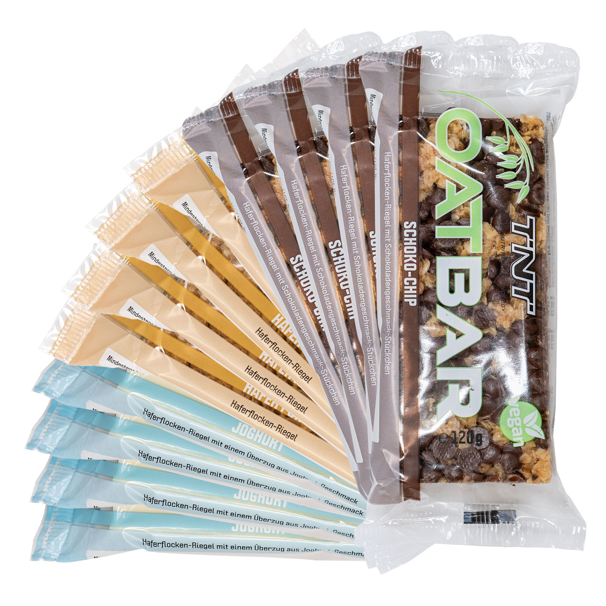 Bild von TNT (True Nutrition Technology) Oatbar Mix-Box (12 Riegel) - Hafer-Riegel mit über 50% Haferflocken. Riegel