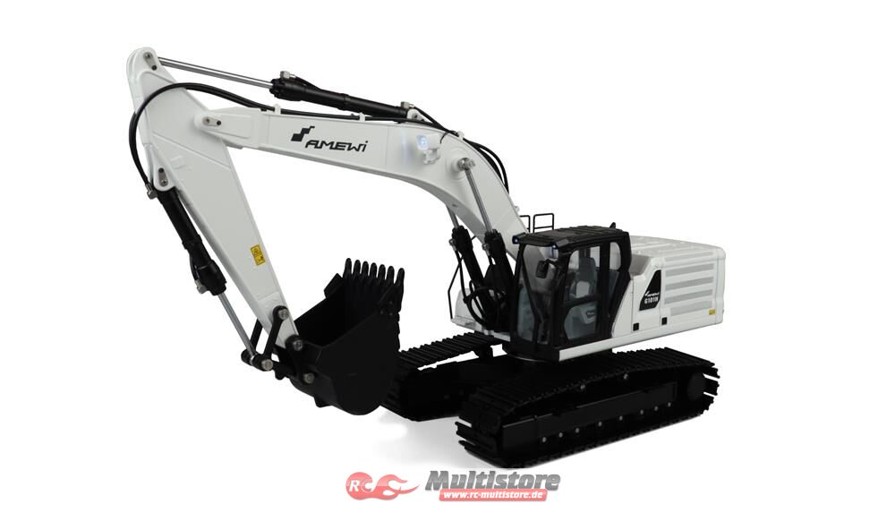 Bild von AMEWI Vollmetall Hydraulikbagger G101H 1:16 RTR weiß / 22505