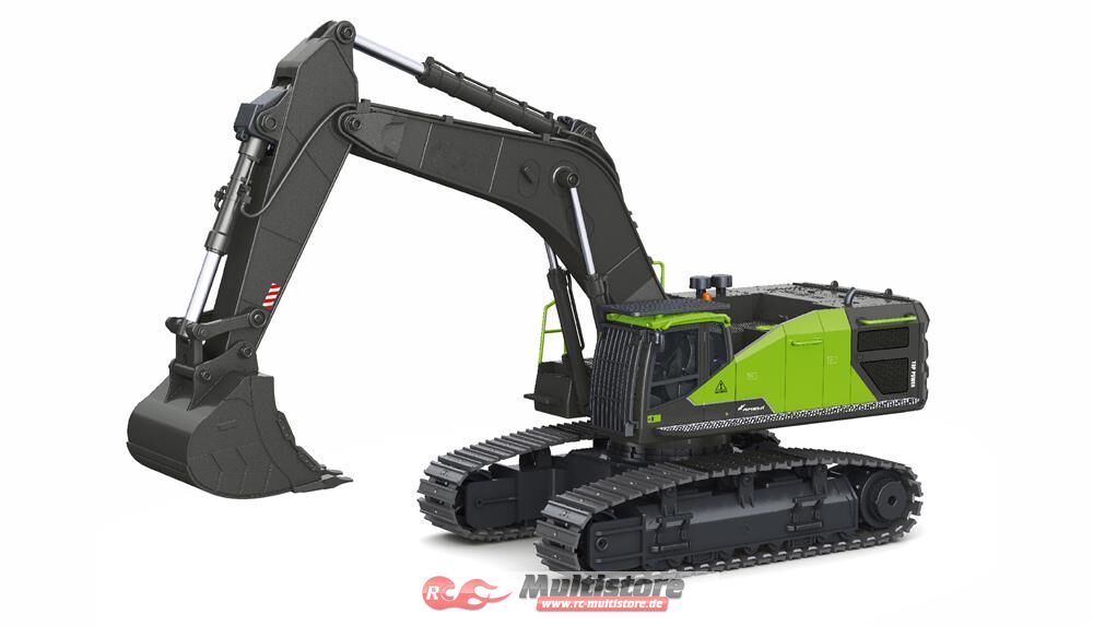 Bild von Amewi RC-Bagger Amewi RC Raupenbagger ACV730 V3 1:14 RTR grau-grün