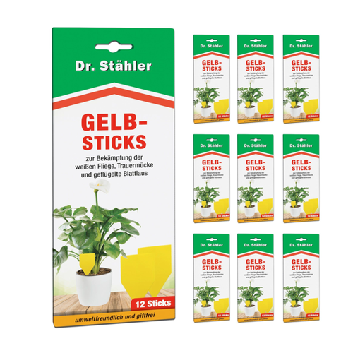 Bild von SILBERKRAFT Gelbsticks - Natürlicher Insektenschutz für Pflanzen