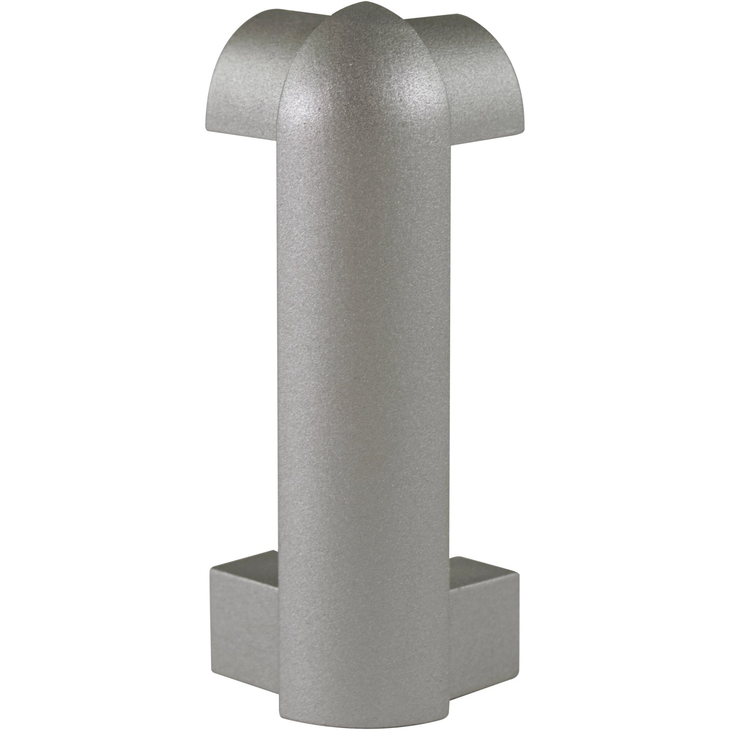 Bild von Fuchs Design Fußleiste Sockelleiste Außenecke 7 cm Alu Silber Matt