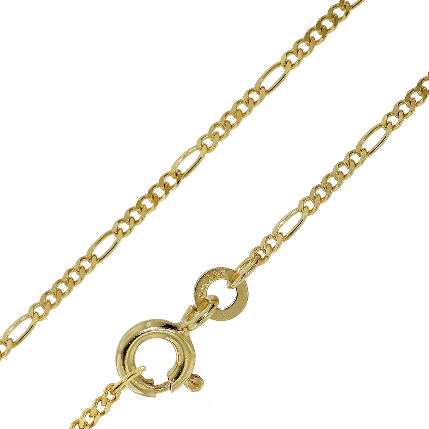 Bild von trendor 39740 Figaro Halskette 333 Gold / 8 Karat Collierkette 1,5 mm