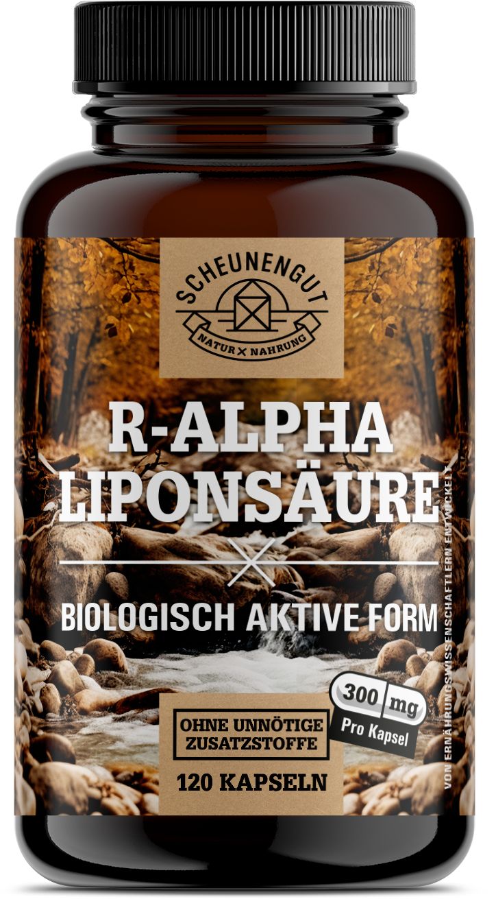 Bild von Scheunengut® R Alpha Liponsäure | natürlich gewonnen aus Fermentation | vegan und hoch bioverfügbar