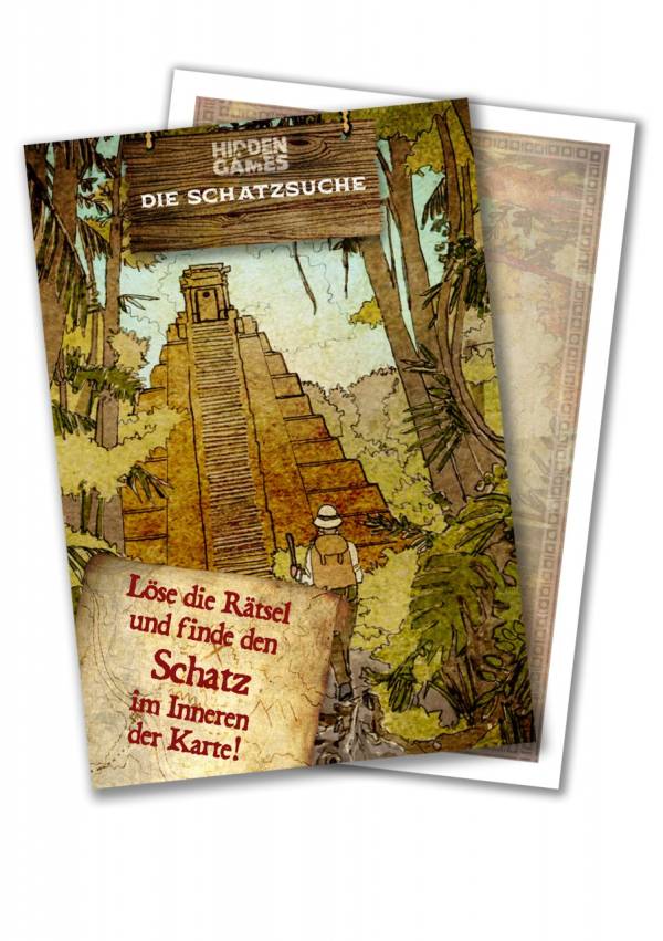 Bild von Hidden Games Spiel, Hidden Games - Die Schatzsuche Rätselkarte - deutsch