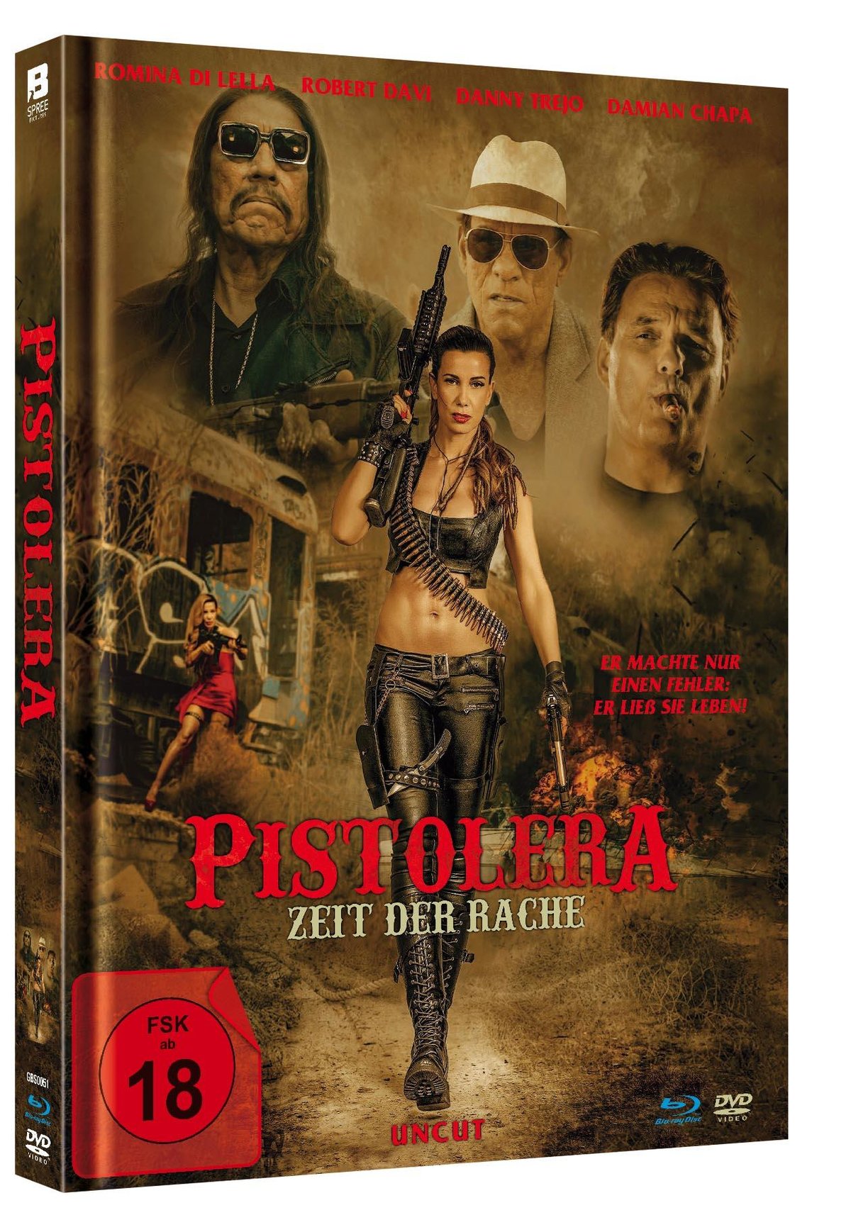 Bild von Pistolera Zeit der Rache Uncut Limited Mediabook DVD, Booklet und Blu Ray