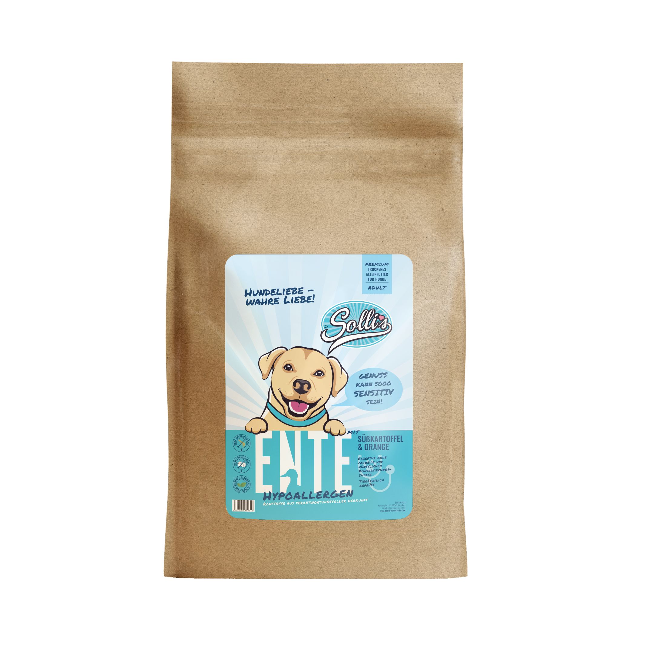 Bild von Sollis Trockenfutter für Hunde – Ente-Regular