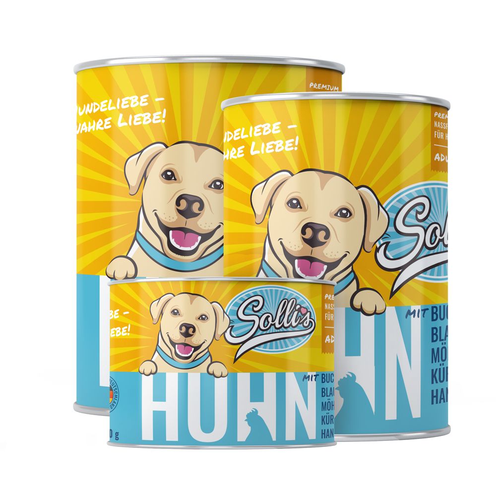 Bild von Sollis Nassfutter für Hunde Huhn - Adult