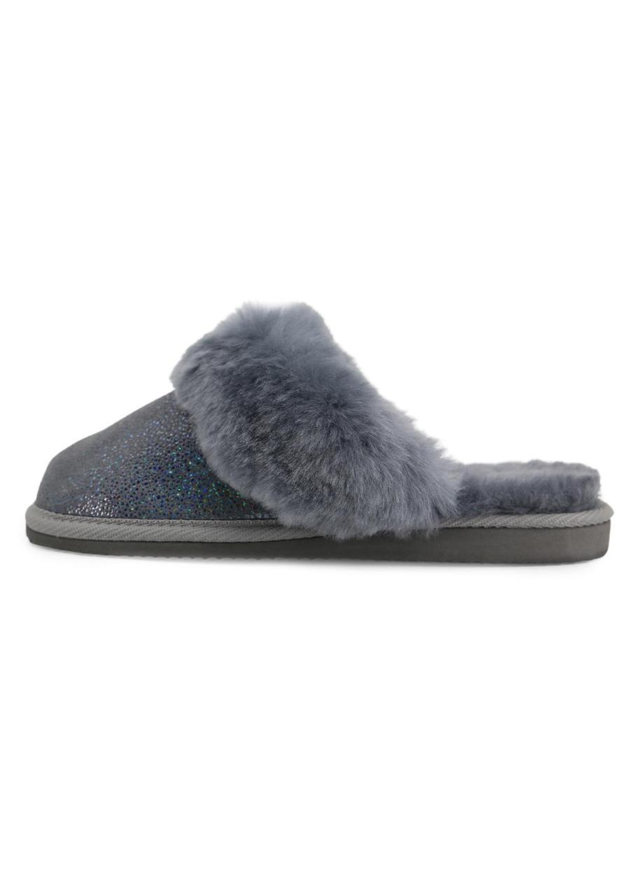 Bild von Lambskin slippers MALIBU GLITZER  Schuhgröße: EUR 38 | Farbe: Weiß