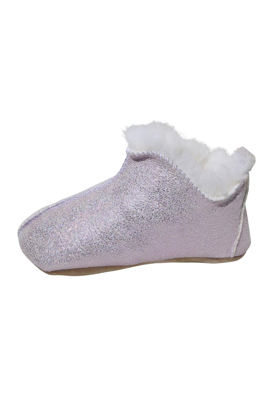 Bild von Sheepskin baby slippers - BALI GLITTER Farbe: Weiß | Schuhgröße: EUR 27/28