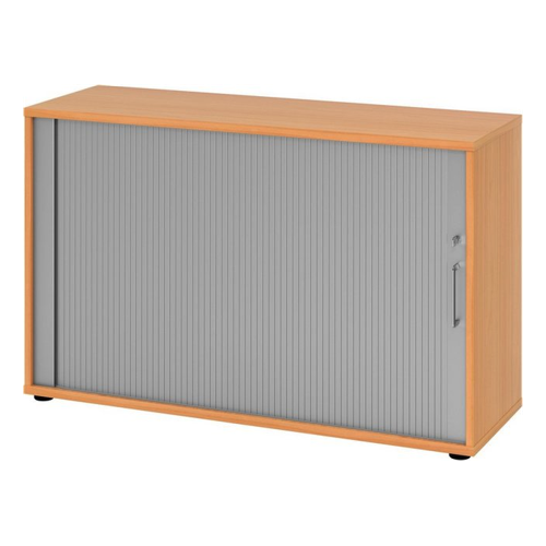 Bild von bümö Aktenschrank Rollladenschrank office - 2 Ordnerhöhen