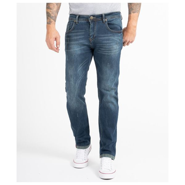 Bild von Indumentum Regular-fit-Jeans Herren Jeans Stonewashed Blau IR-504