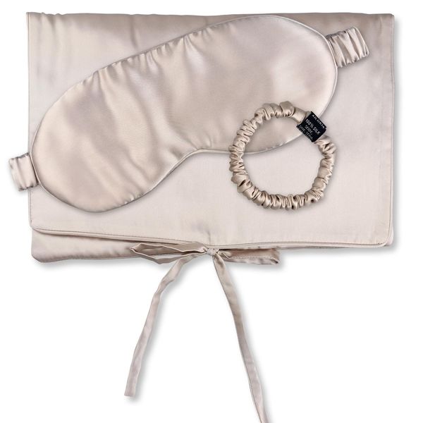 Bild von AILORIA Haargummi TRAVEL SET BEAUTY S tasche, schlafmaske &, Luxuriöses Reise-Set