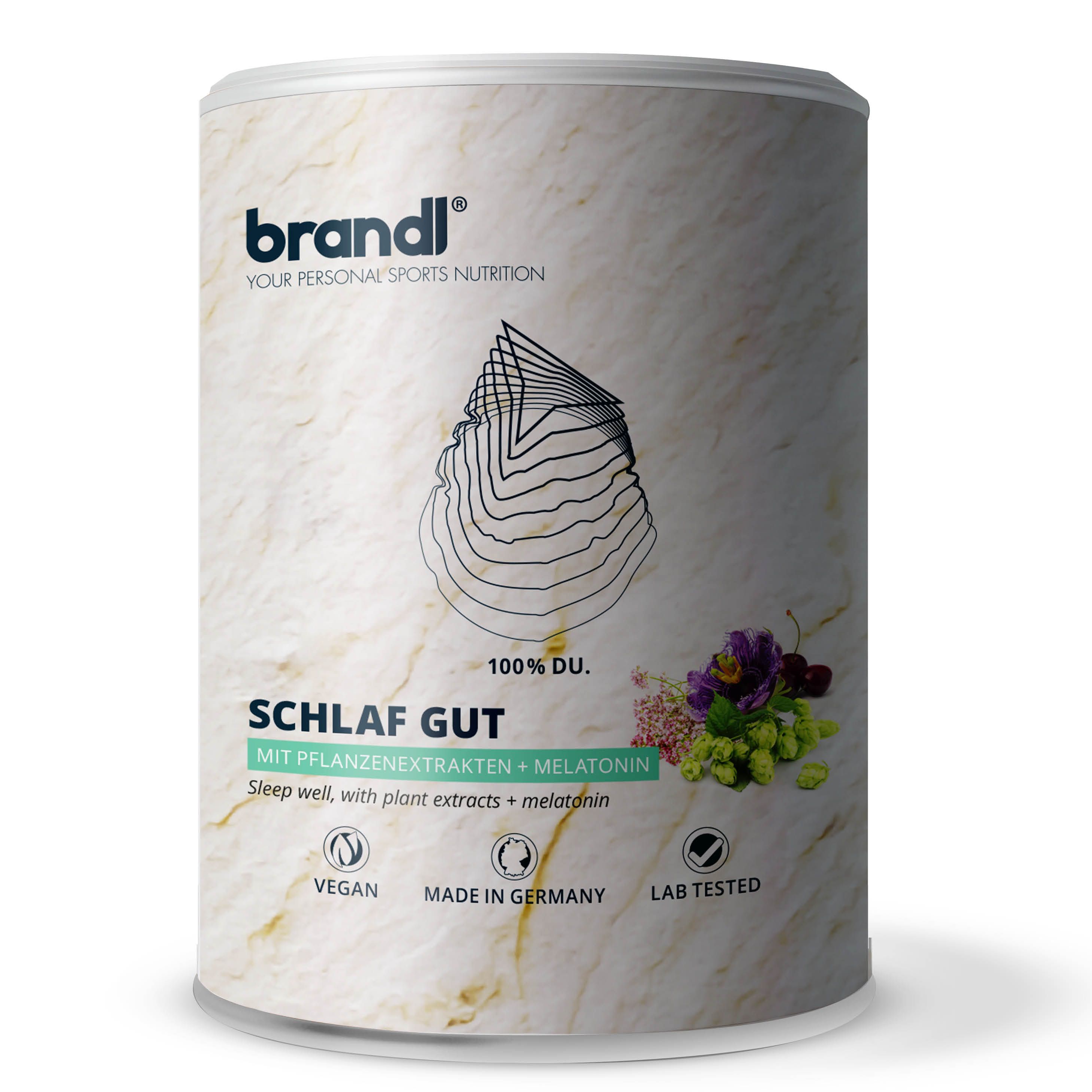 Bild von brandl® Melatonin mit Baldrian, Passionsblume, Sauerkirsche & Hopfen