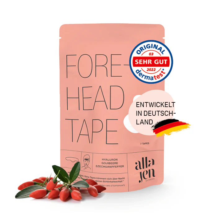 Bild von alla and jen Gesichtspflege-Set Hyaluron-Skintapes mit Gojibeere & Szechuanpfeffer, Overnight-Express, für Schönheit über Nacht, Anti-Falten-Pflaster