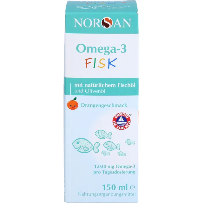 Bild von Norsan Omega-3 FISK für Kinder 150 ml - Nahrungsergänzungsmittel mit Omega 3