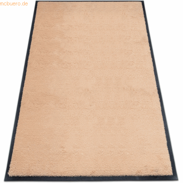 Bild von Schmutzfangmatte miltex Eazycare Style, eckig, antistatisch, UV-beständig, waschbar, High-Twist-Nylon & Niltrilgummi, 850 x 1500 mm, pastellgelb
