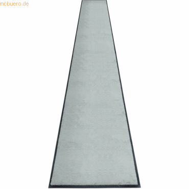 Bild von Schmutzfangmatte miltex Eazycare Style, eckig, antistatisch, UV-beständig, waschbar, High-Twist-Nylon & Niltrilgummi, 850 x 3000 mm, verkehrsgrau