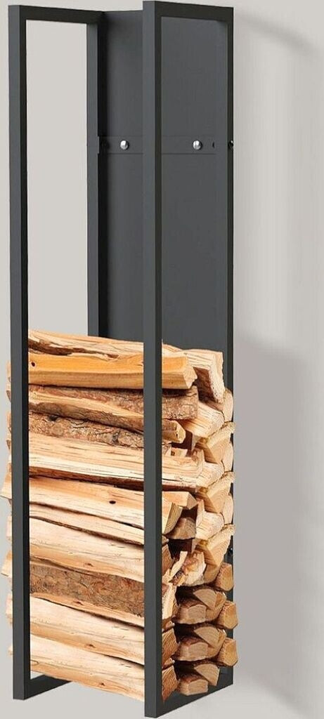 Bild von DanDiBo Kaminholzregal Metall Schwarz 100 - 120 - 140 - 160 cm