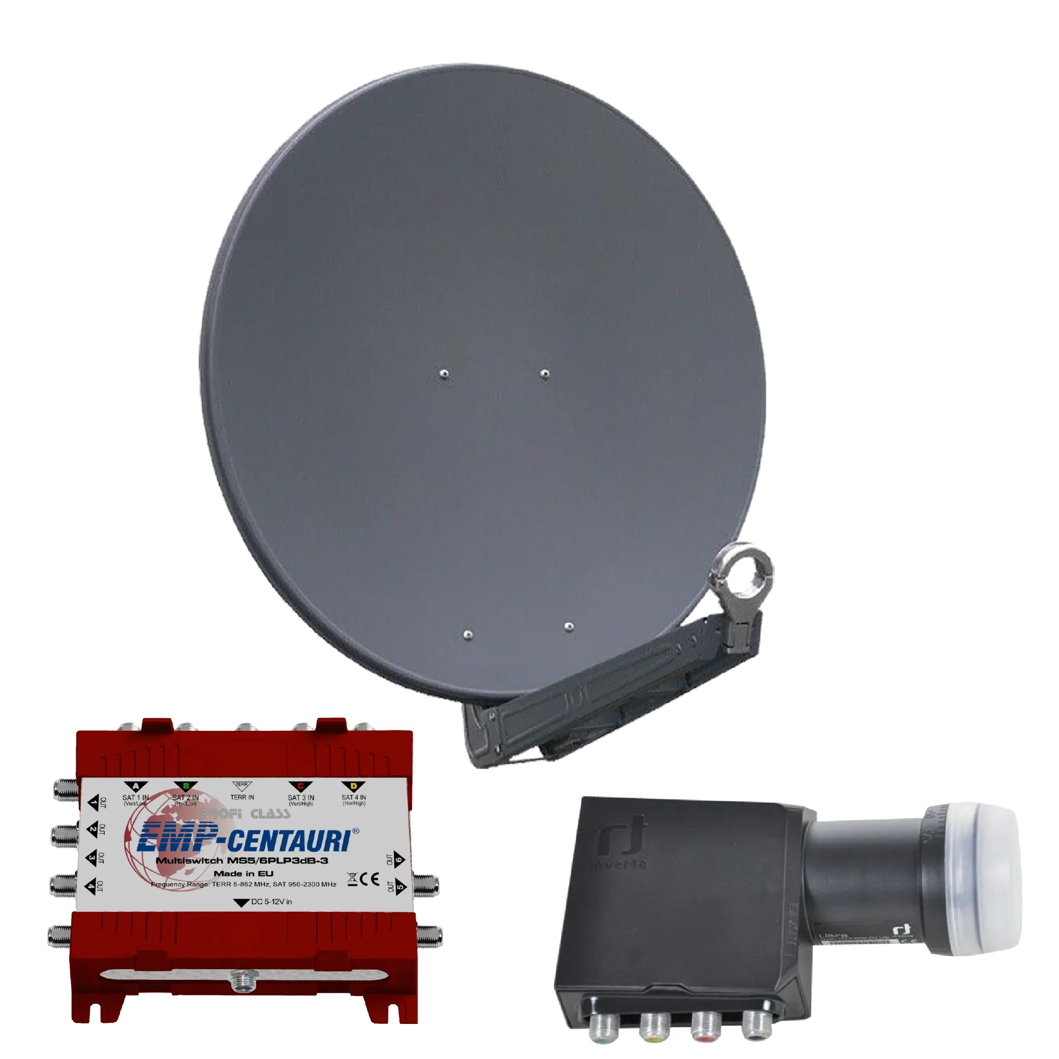 Bild von Gibertini OP 85 SE - Alu-Antenne - anthrazit - 6 Teilnehmer