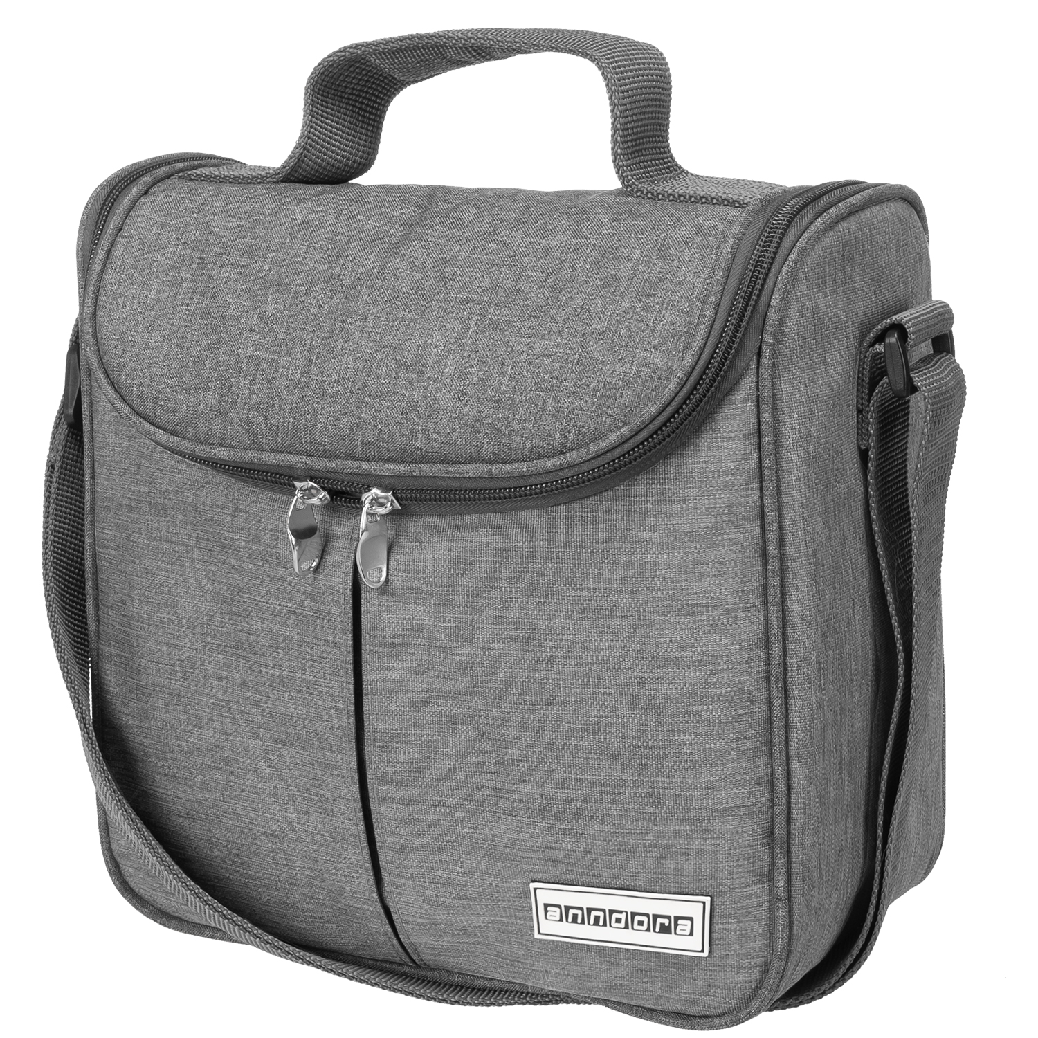 Bild von Kleine Mini Kühltasche anndoratwist silver grau 4 Liter oder 6 0,5 Liter PET Flaschenmit Tragegurt
