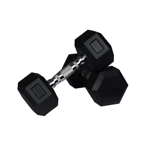 Bild von wuuhoo Hantel-Set Hexagon-Hantelset Dorian mit Gummibeschichtung